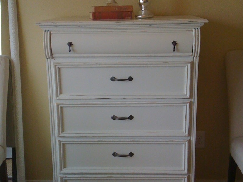 Tall White Dresser