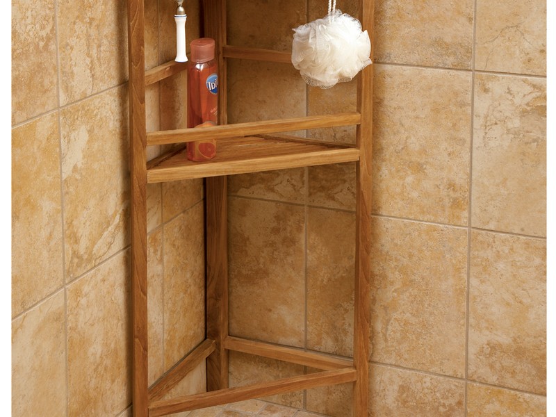 Teak Bathroom Shelf