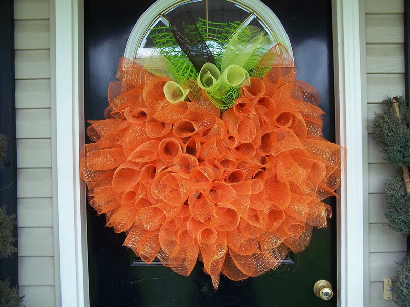 Thanksgiving Mesh Wreath Ideas