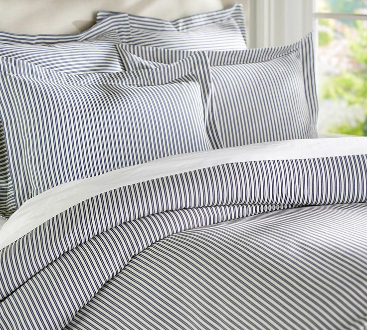 Ticking Stripe Duvet Cover Twin