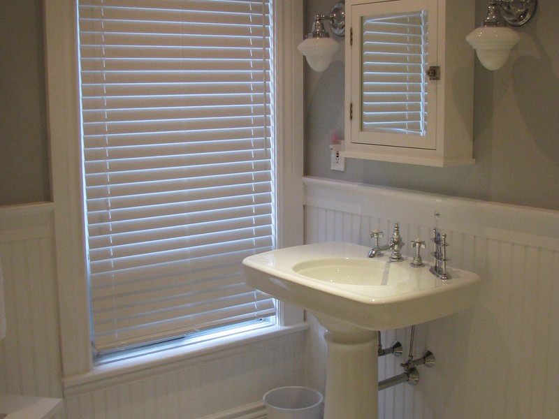 Tile And Wainscoting In Bathroom