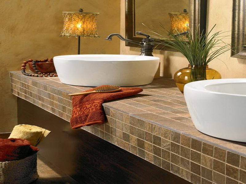 Tile Bathroom Countertop Ideas