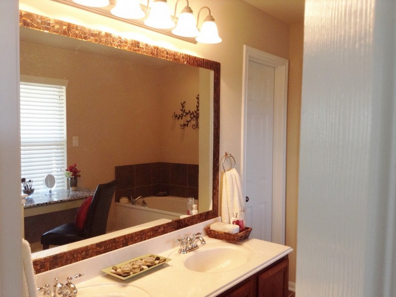 Tile Framed Bathroom Mirror