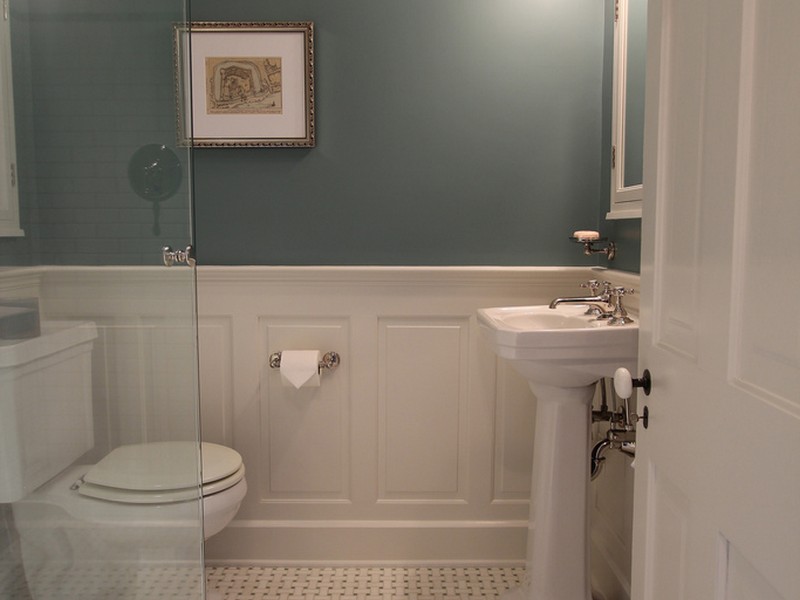 Tile Wainscot Bathroom