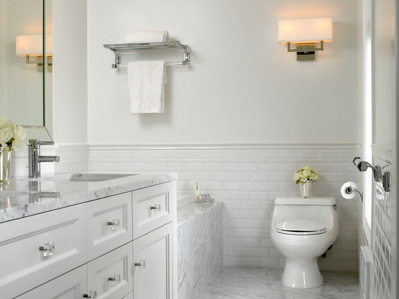 Traditional Subway Tile Bathrooms