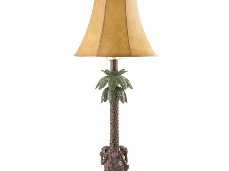 Tropical Floor Lamps Gold Palm