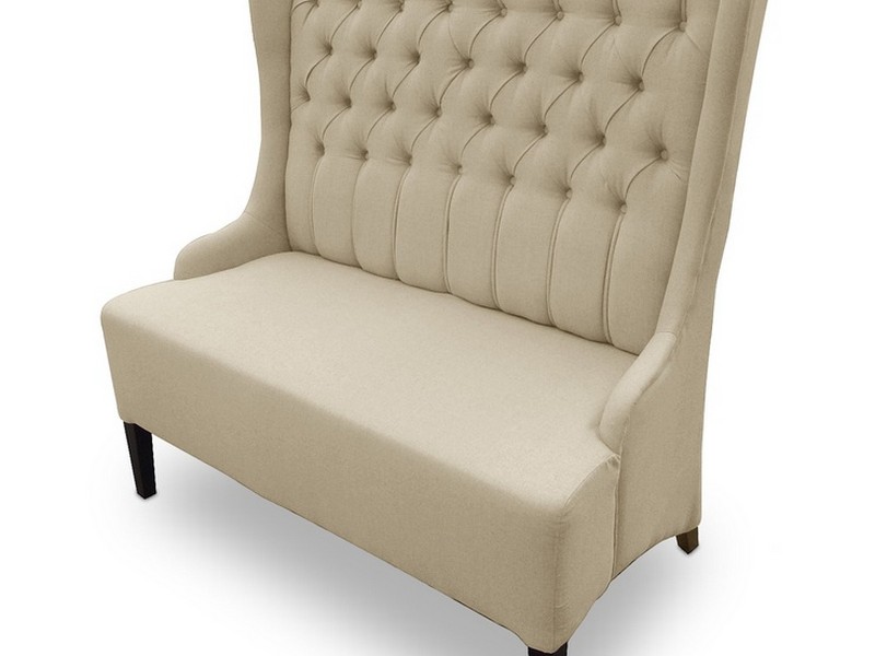 Tufted High Back Loveseat