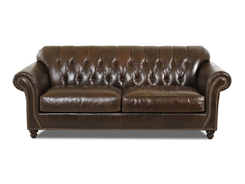 Tufted Leather Couch