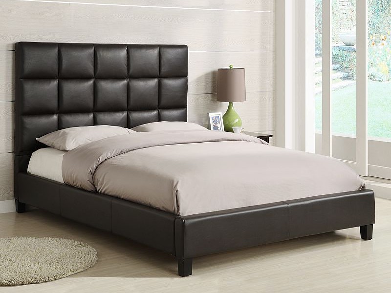 Tufted Leather Headboard Queen