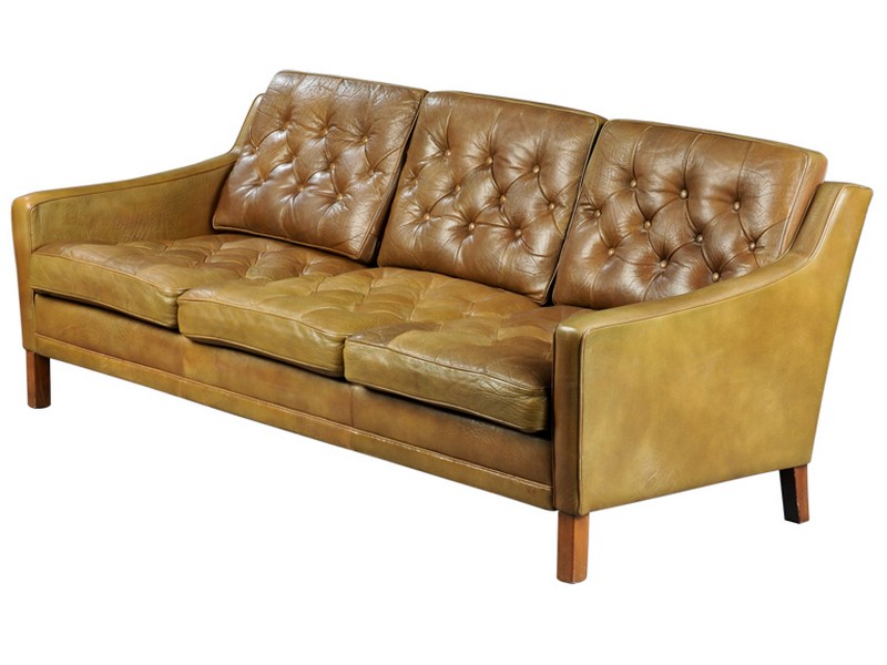 Tufted Leather Sofa