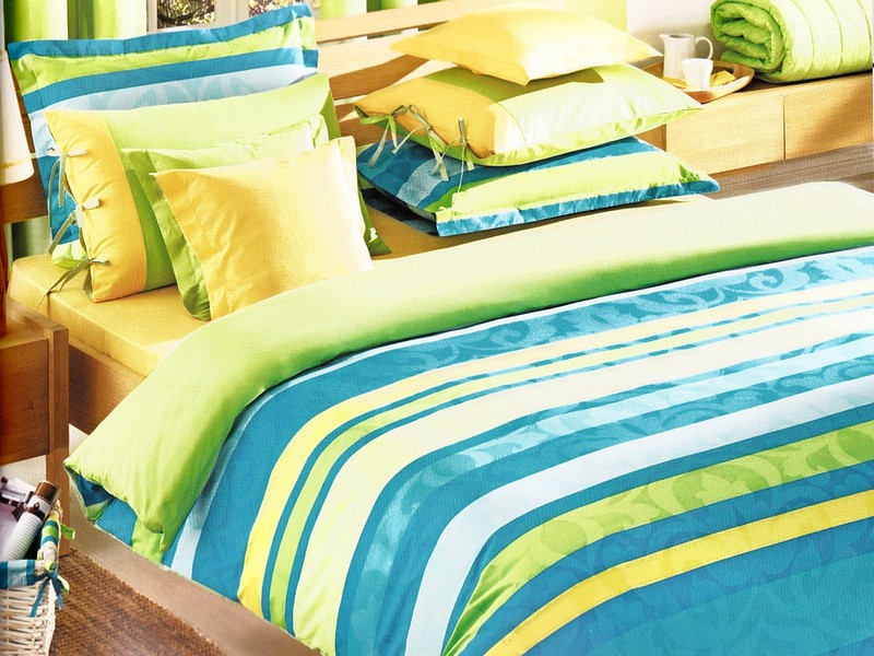 Turquoise And Lime Green Bedding