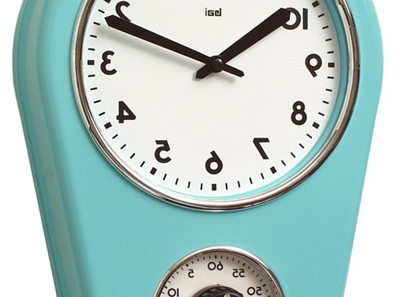 Turquoise Wall Clock
