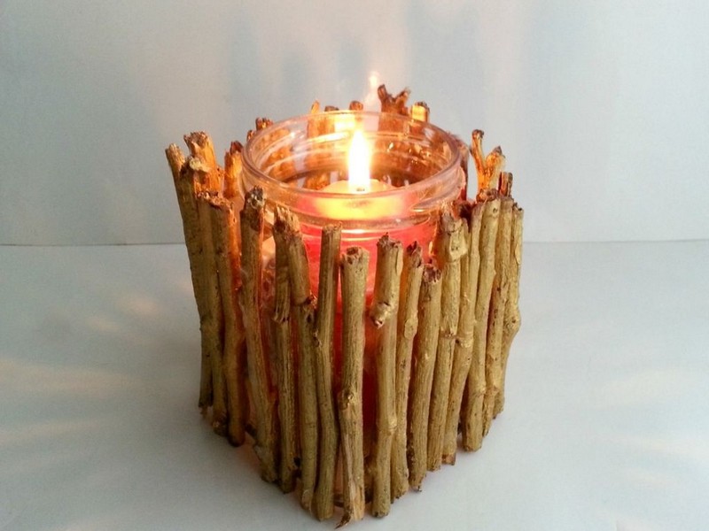 Twig Candle Holder