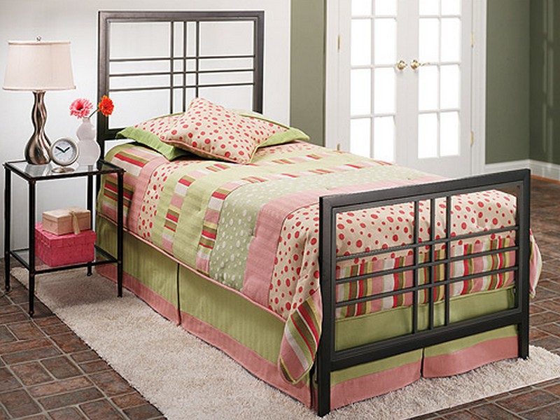 Twin Bed With Shelf Headboard