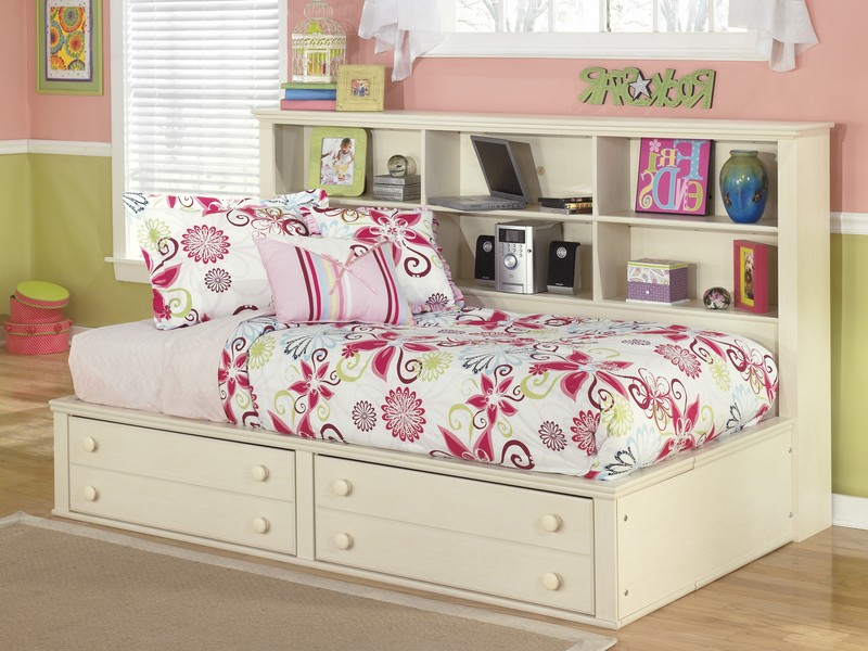 Twin Bookcase Bed With Drawers