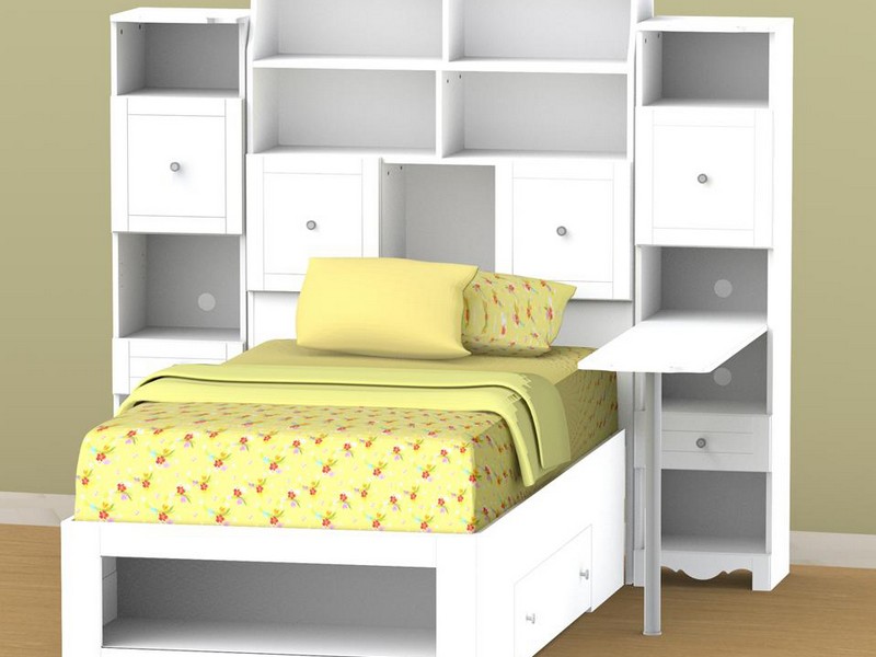 Twin Bookcase Storage Bed