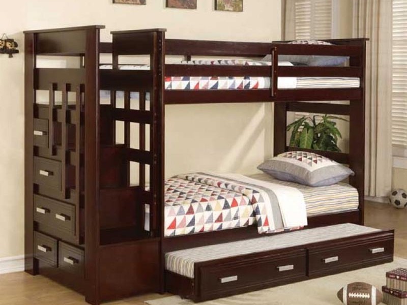 Twin Bunk Bed With Trundle