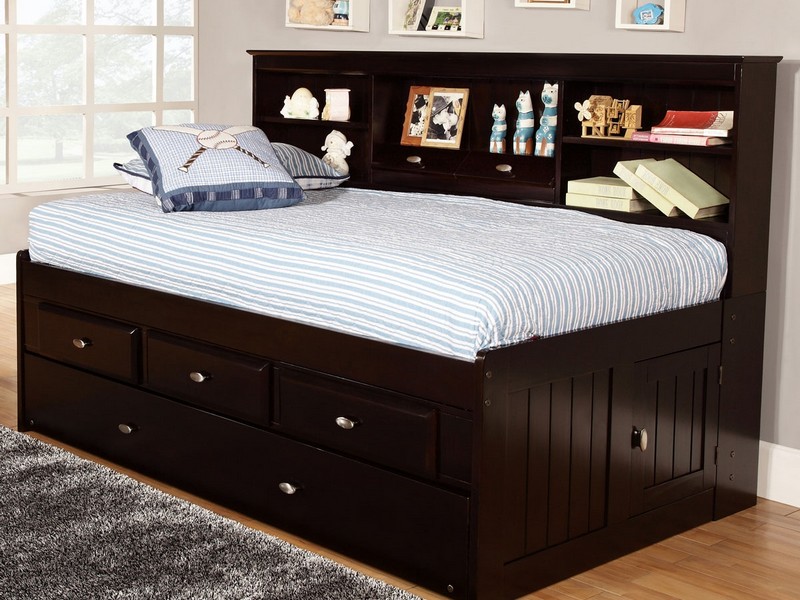 Twin Captain Bed With Trundle And Storage