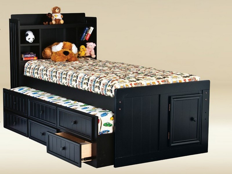 Twin Size Bed With Trundle