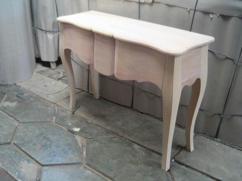 Unfinished Console Table