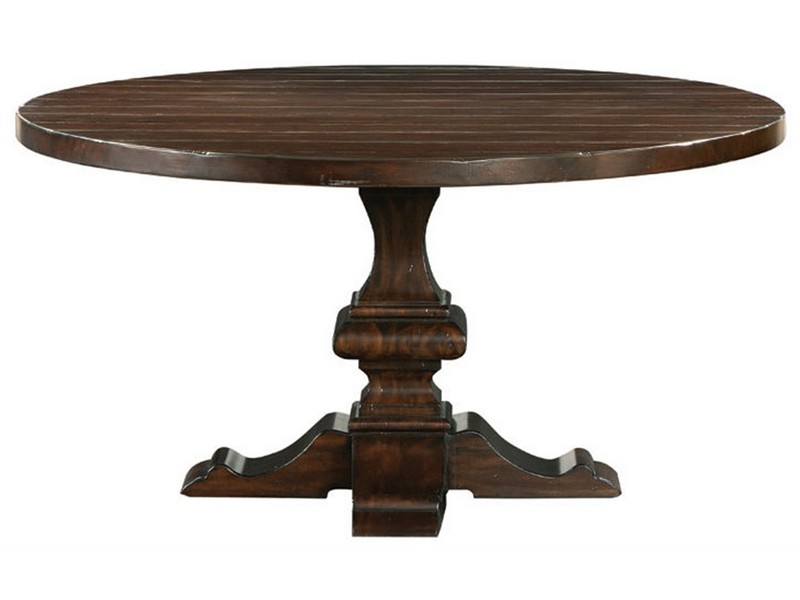 Unfinished Wood Pedestal Table Base