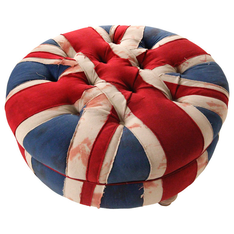 Union Jack Ottomans