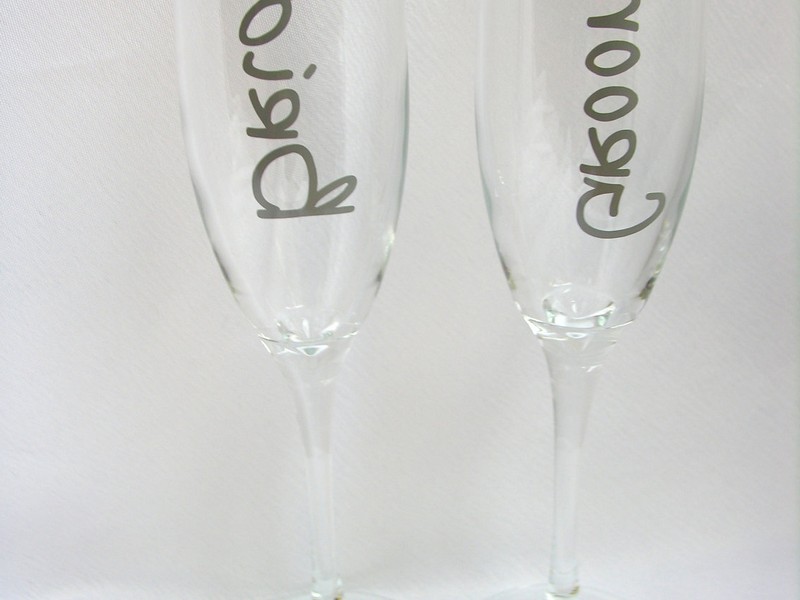 Unique Wedding Toasting Flutes