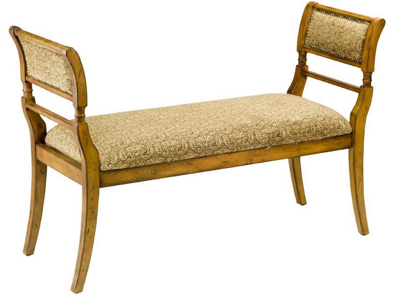 Upholstered Bench With Arms