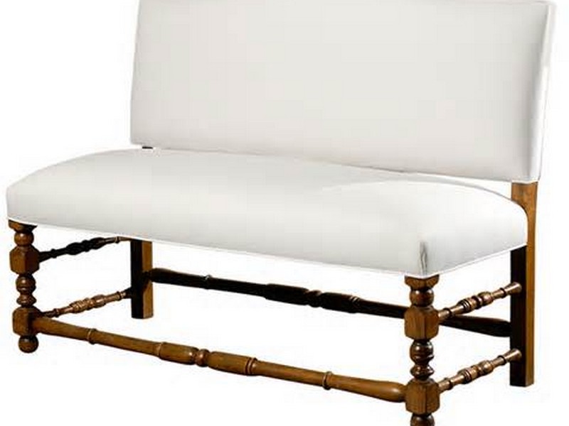Upholstered Bench With Back