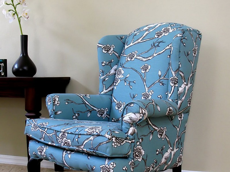 Upholstered Wingback Chair