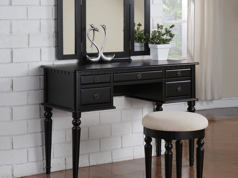 Vanity Dresser With Mirror And Lights