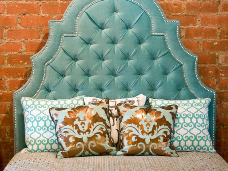 Velvet Tufted Headboard King