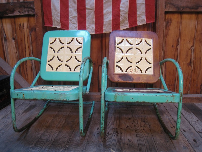 Vintage Metal Patio Chairs