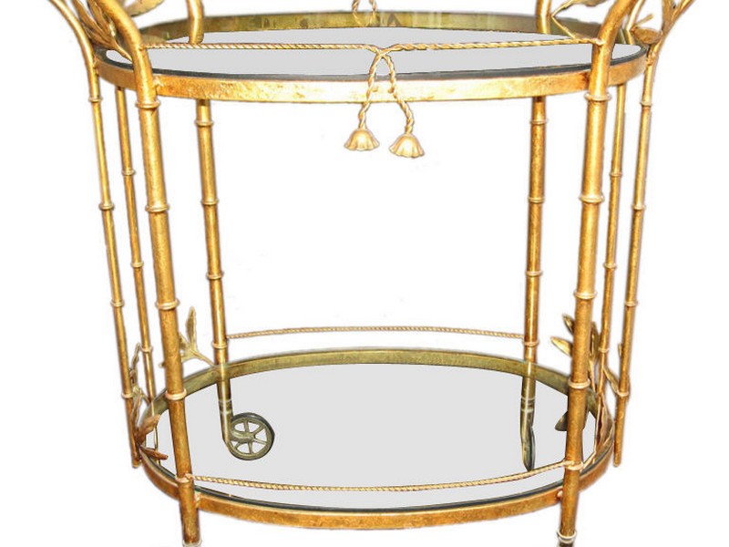 Vintage Round Bar Cart