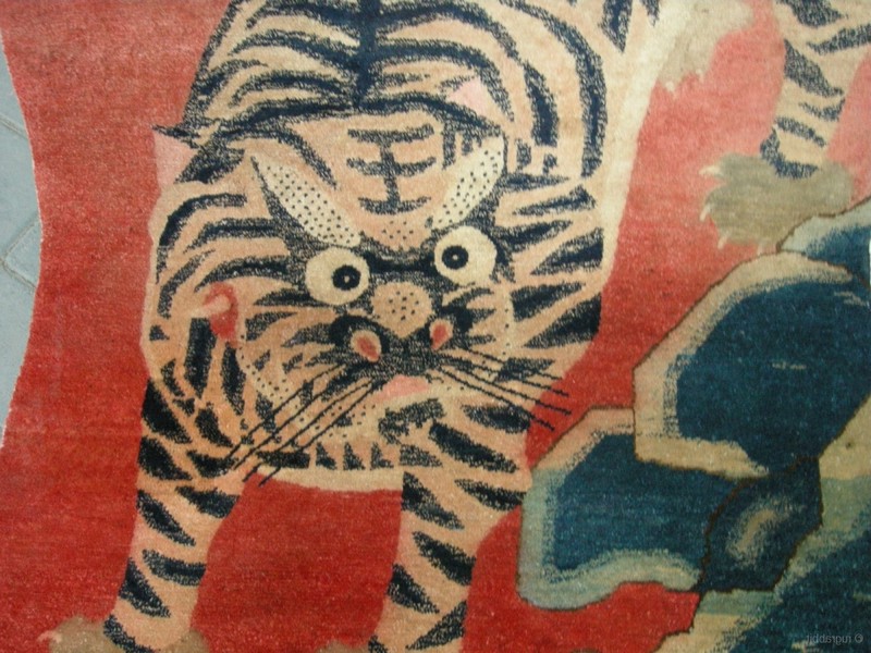 Vintage Tibetan Tiger Rug