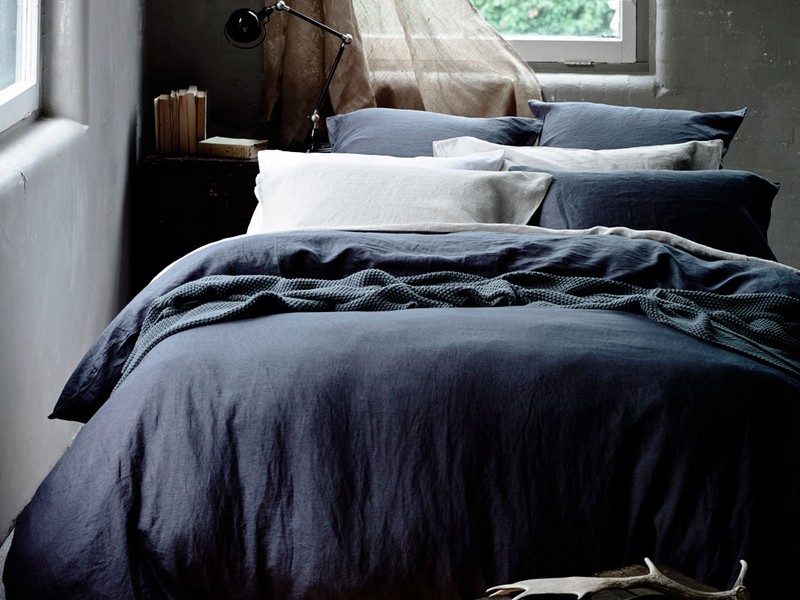 Vintage Washed Belgian Linen Duvet Cover