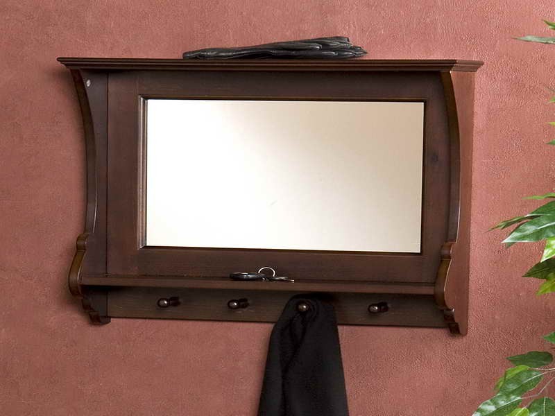 Wall Mirror With Hooks