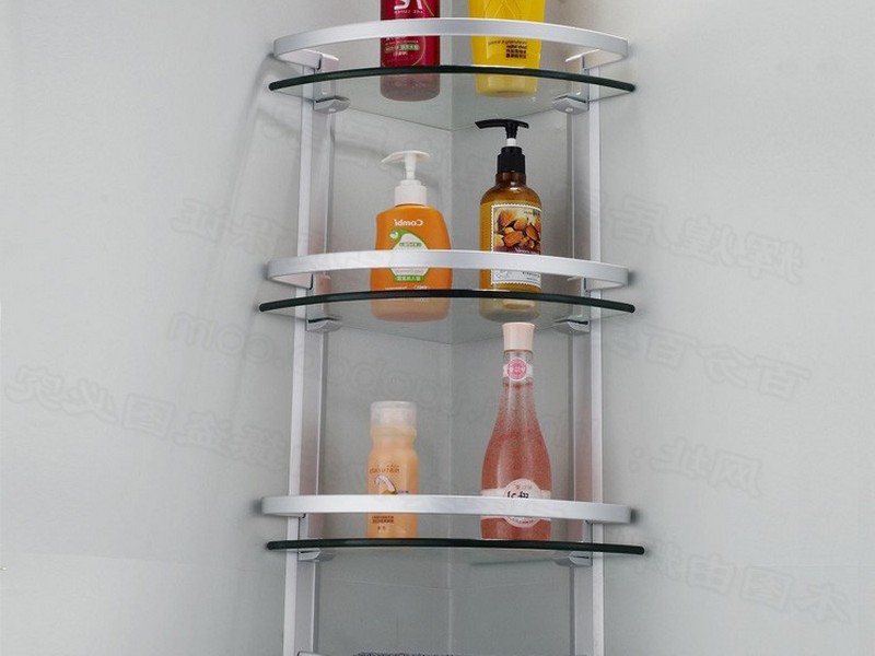 Wall Mounted Bathroom Corner Shelf Unit