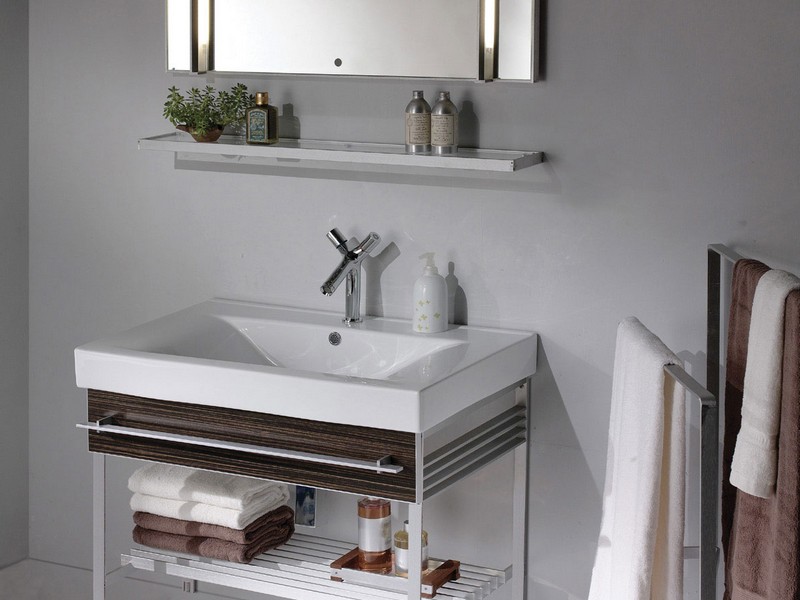 Wall Mounted Bathroom Sink Storage