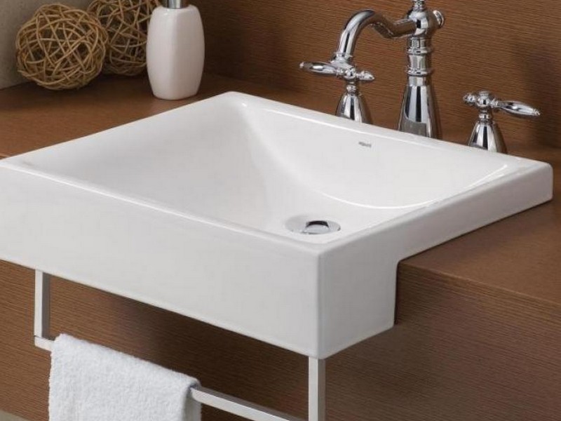 Wall Mounted Bathroom Sinks With Towel Bar