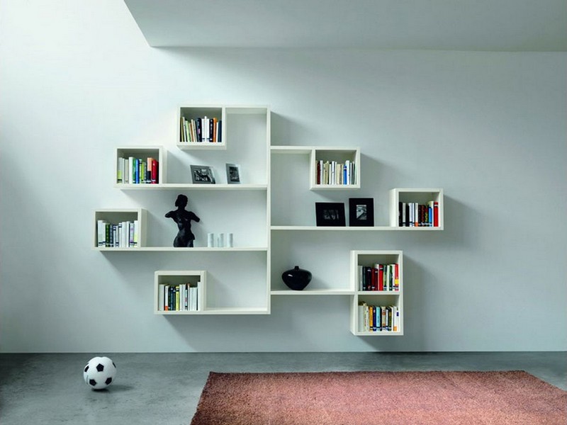 Wall Mounted Cube Shelves