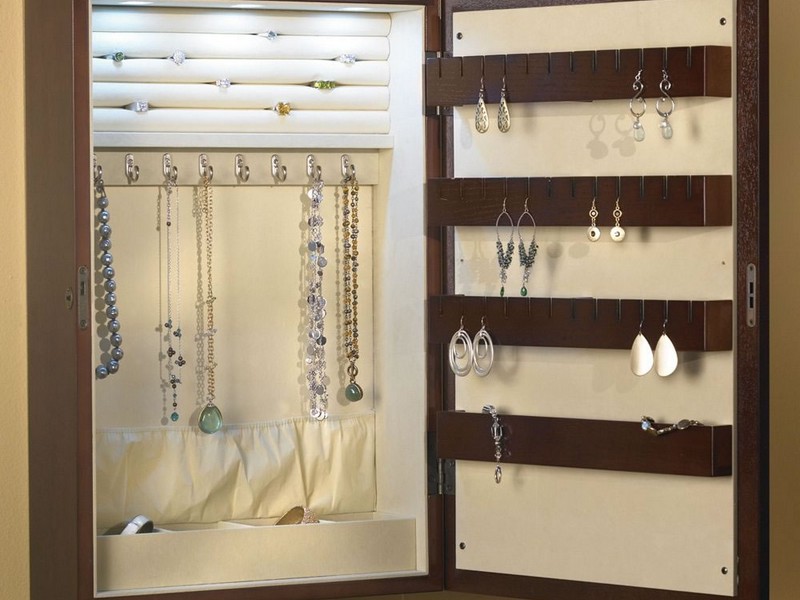 Wall Mounted Jewelry Cabinet