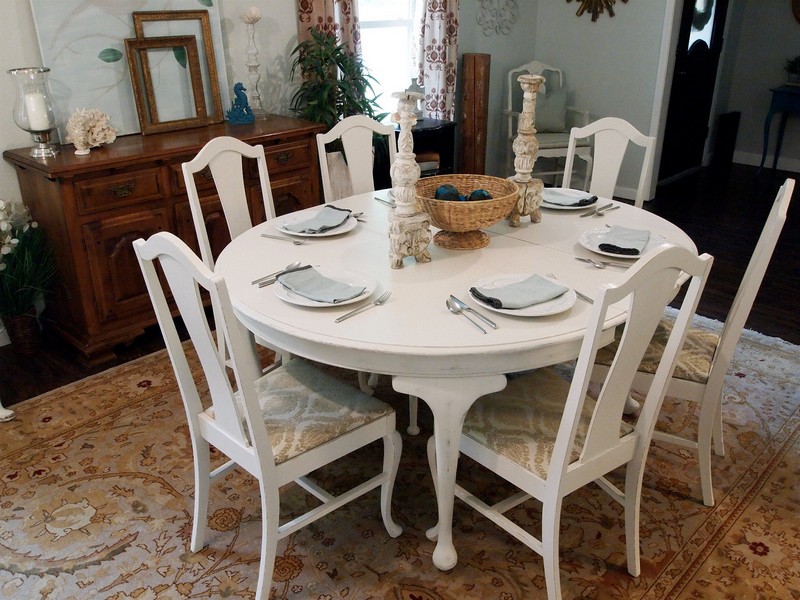 Weathered Round Dining Table