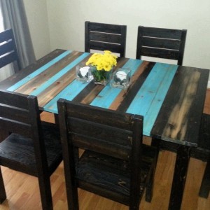Weathered Wood Dining Table
