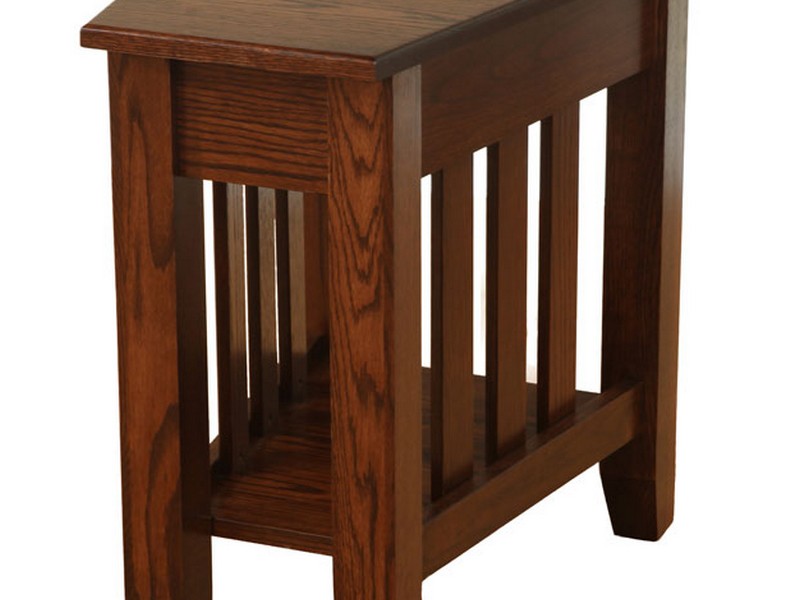 Wedge Shaped End Table