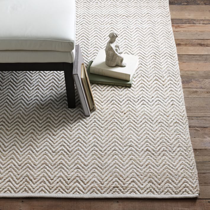 West Elm Jute Chenille Herringbone Rug