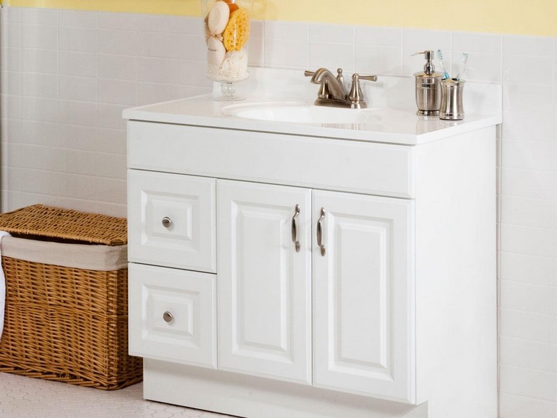 White Bathroom Vanities Cabinets