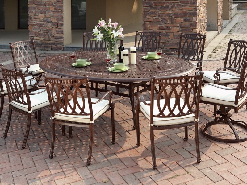 White Cast Aluminum Patio Furniture