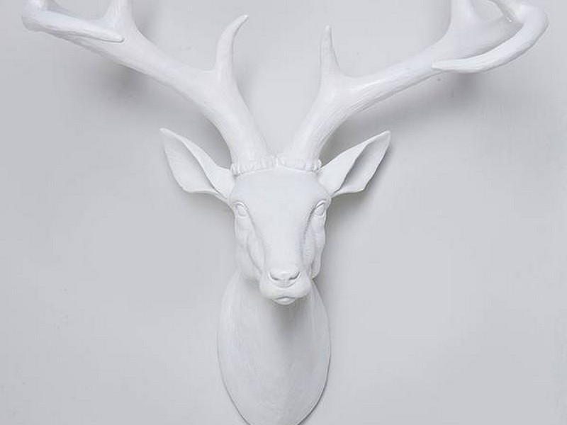 White Decorative Deer Head