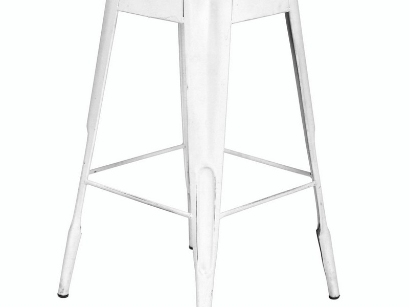 White Distressed Bar Stools